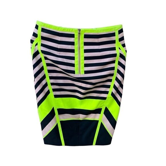 Ted Baker Candy Bar Striped Pencil Skirt Size 0 - Picture 6 of 14
